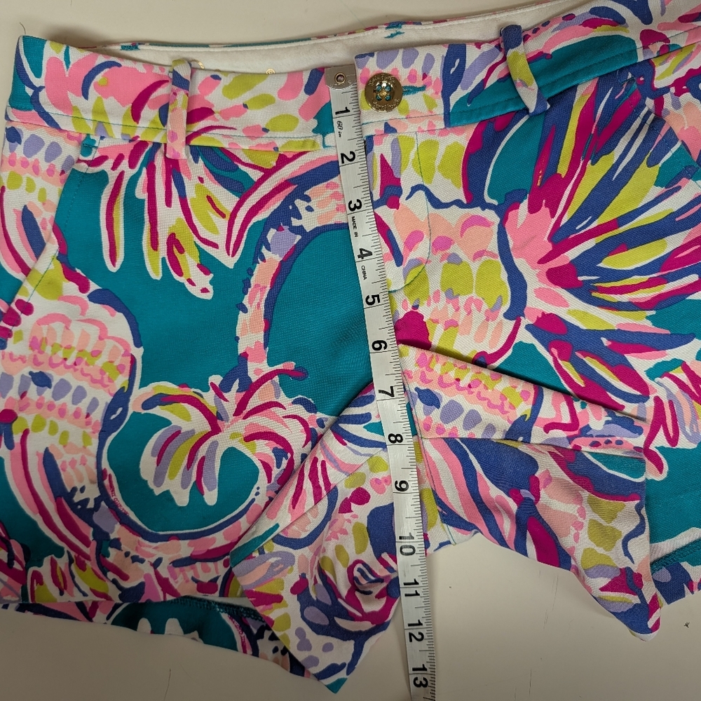 Lilly Pulitzer Callahan Short Knit Agate Green Safari Sighted - Picture 12 of 14